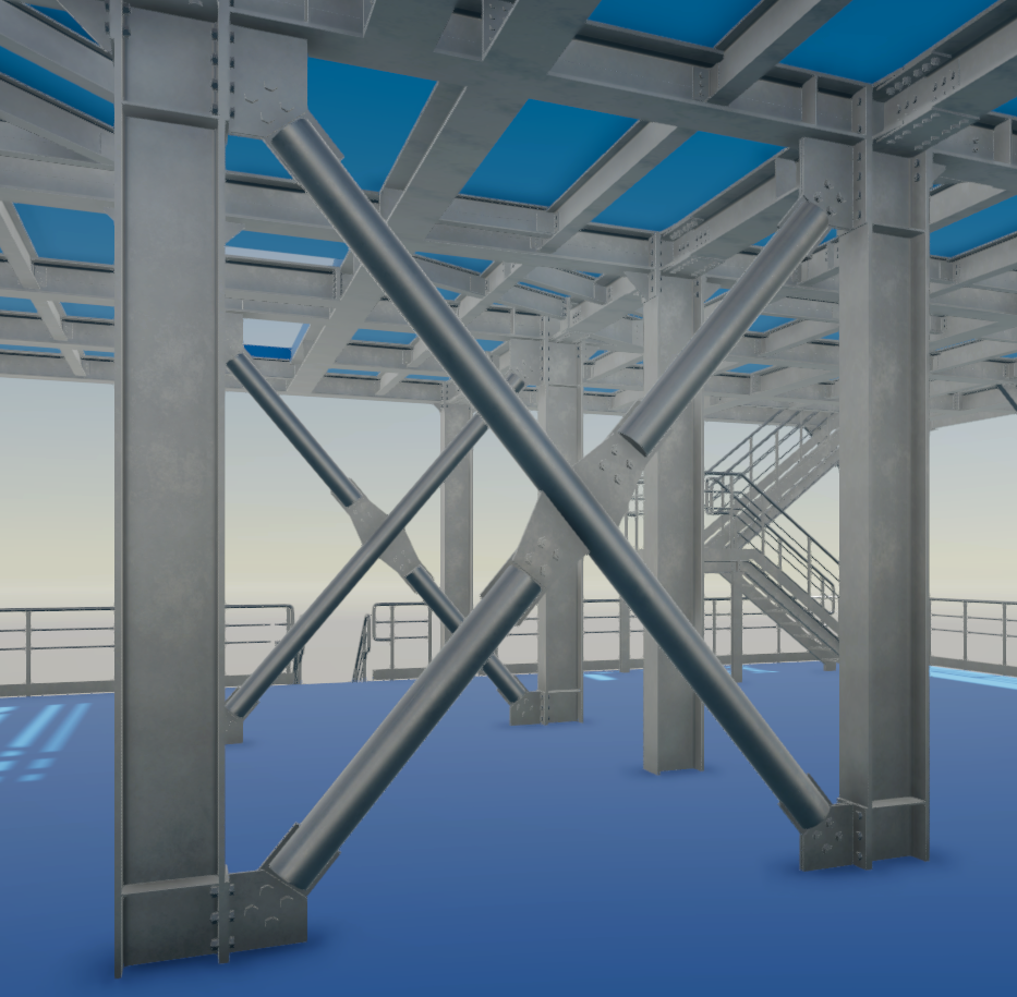 Hală metalică industrială modernă, cu structură din oțel și panouri izolate